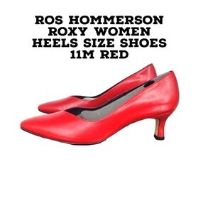 Ros Hommerson Shoe Women 11 M Red Heels